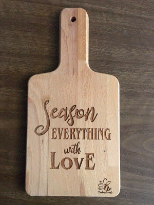 Laser Etched Cutting Board